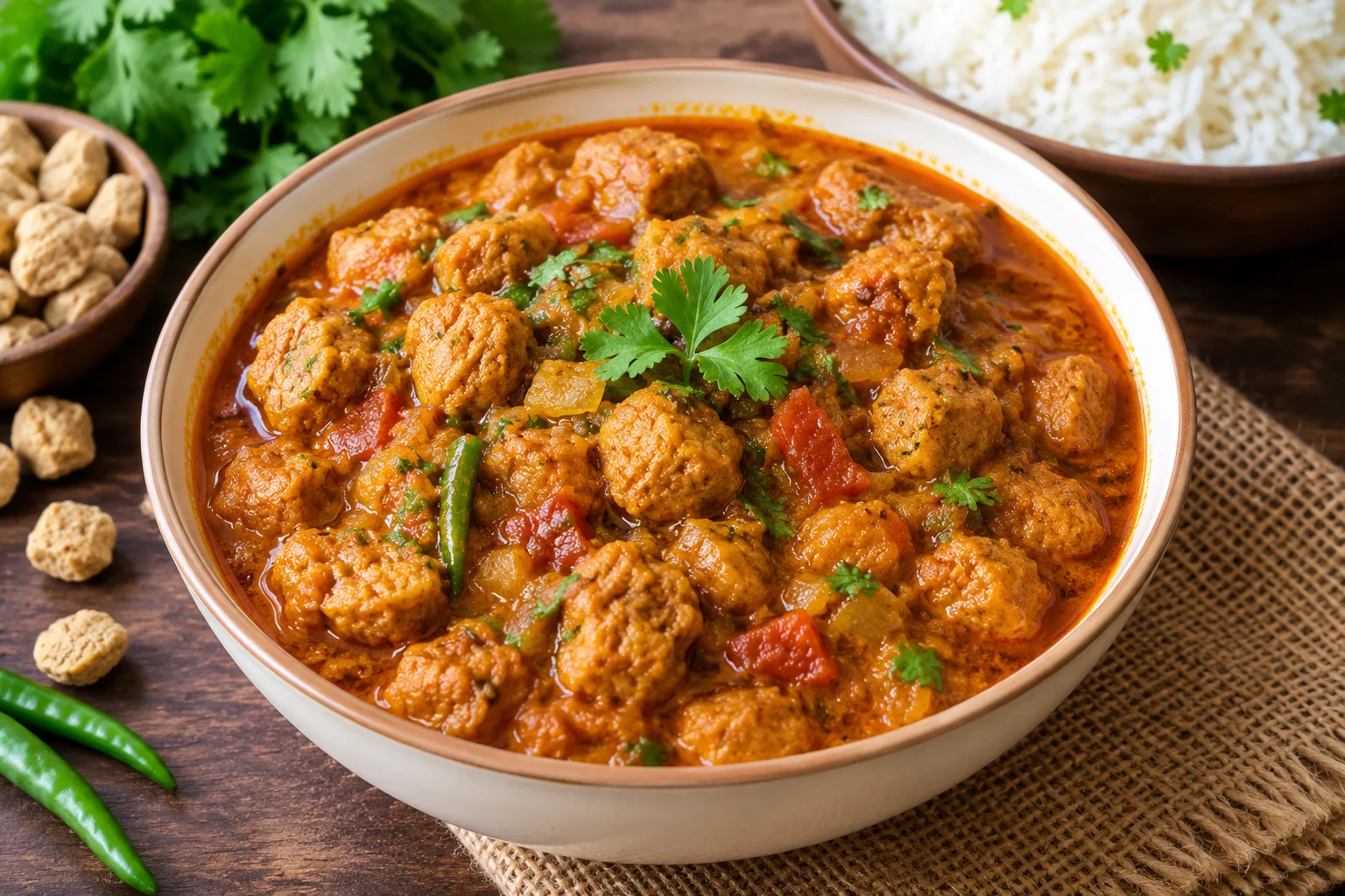 Soyabean Curry Recipe